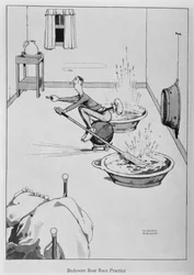 Bedroom Boat Race Practice, illustration from 