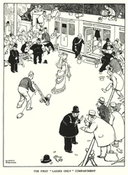 Illustration for Railway Ribaldry by W Heath Robinson