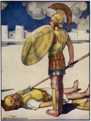 The shadow of Death came down upon Hector