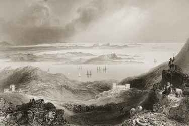 Clifden Castle, Connemara, County Galway, from 