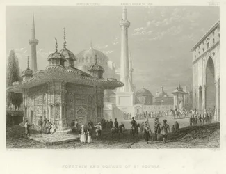 Fountain and Square of St Sophia, Constantinople