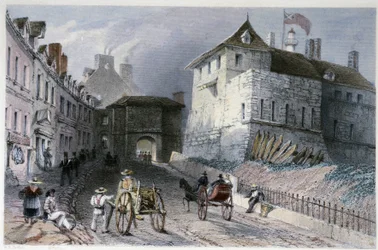 The Priscott Gate in Quebec City, Canada - in 
