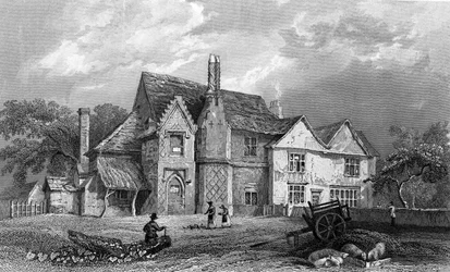 Little Warley Hall, Essex, engraved by Henry Adlard, 1833
