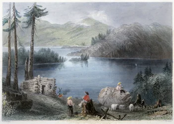 View of Lake and Border - in 