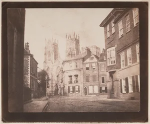 A Scene in York - York Minster from Lop Lane