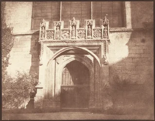 An Ancient Door in Magdalen College, Oxford, April 1843