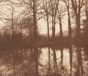 Winter Trees, Reflected in a Pond, 1841-1842