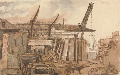 The Building of Waterloo Bridge