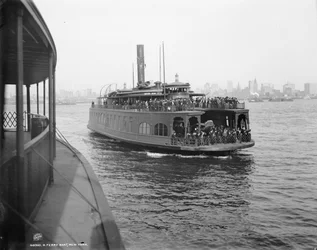 A ferry boat, New York, c. 1900