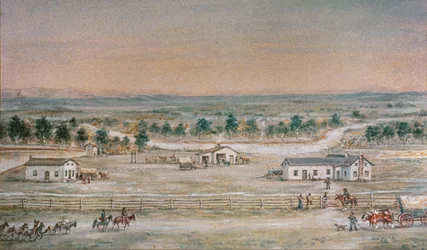 The Whitman Mission in 1845