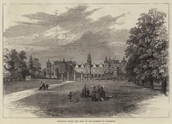 Hatfield House, the Seat of the Marquis of Salisbury