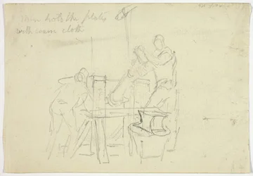 Two Men Working at a Machine