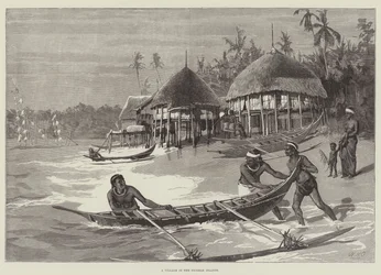 A Village in the Nicobar Islands