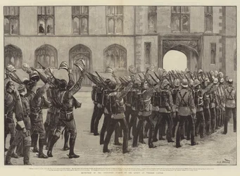 Inspection of the Grenadier Guards by the Queen at Windsor Castle