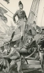 Lord Cochrane Signals for Assistance to Attack the French Fleet