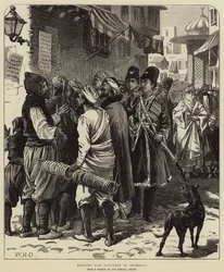 Reading War Placards in Stamboul