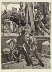 Shipping Guns for India at Woolwich