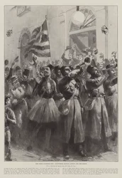 The Graeco-Turkish War, Volunteers Leaving Athens for the Front