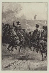 The Jubilee Review at Aldershott, Royal Horse Artillery moving up to take Position