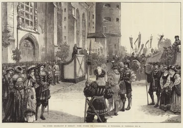 The Luther Celebration in Germany, Scene Outside the Schloss-Kirche, at Wittenberg, on Wednesday, 31 October