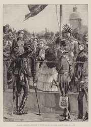 The Queen Distributing Decorations to Wounded Officers and Soldiers from the Crimea