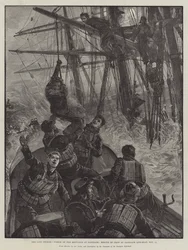 The late Storms, Wreck of the Benvenue at Sandgate, Rescue of Crew by Sandgate Life-Boat, 11 November