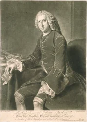 William Pitt, Principal Secretary of State, engraved by Richard Houston
