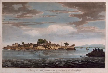 A View of the Fort of Mongheer, upon the Banks of the River Ganges