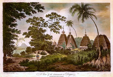 A View of the Pagodas at Deogar