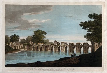 A View of the Bridge at Jionpoor over the River Goomty