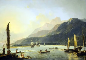 A View of Maitavie Bay, in the Island of Tahiti