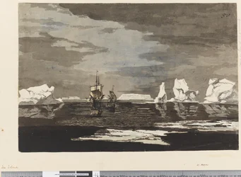 Ice Islands with the Resolution and Adventure