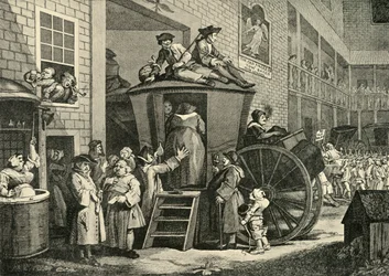 A Country Inn Yard, 1747, 1925