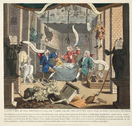 A Just View of the British Stage or Three Heads are Better than One, 1724, illustration from 