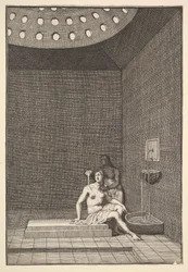 A Turkish Bath, from Aubry de La Mottrayes Travels throughout Europe, Asia and into Part of Africa
