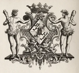 Coat of Arms of the Duchess of Kendal, from 
