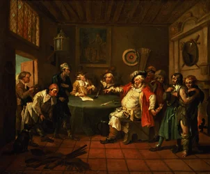 Falstaff Examining his Recruits from Henry IV by Shakespeare