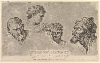 Four Heads from the Raphael Cartoons at Hampton Court