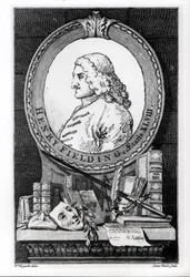 Henry Fielding at the Age of Forty Eight, engraved by James Basire