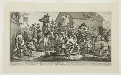 Hudibras and the Skimmington, Plate Seven from Hudibras
