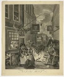 Night, Plate Four from The Four Times of Day