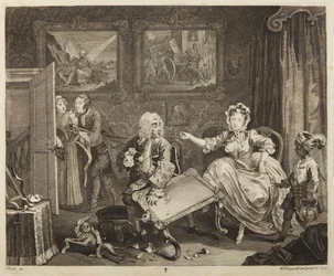 Plate 2 from the series A Harlot