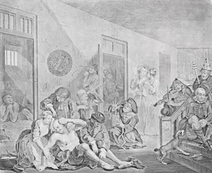 Scene in a Madhouse, from A Rake