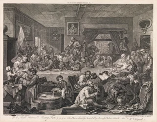 The Election, Plate 1: “An Election Entertainment”