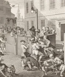 The First Stage of Cruelty. From: The Four Stages of Cruelty. 1751