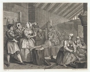 The Harlot Lodged in Bridewell, designed 1732, printed 1744