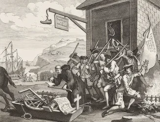 The Invasion, Plate 1: France. 1756