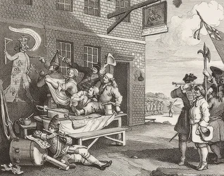The Invasion, Plate 2: England. 1756