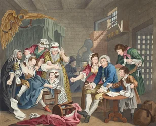 The Rake in Prison, plate VII, from “A Rake