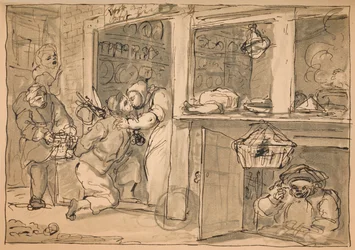 Unused Drawing for Industry and Idleness
